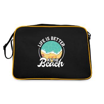Beach - Retro Bag - black/gold - Back