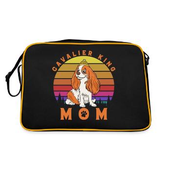 Cavalier King Maman - Sac Retro - noir/or - Dos