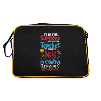 Enseignant Enseignant - Sac Retro - noir/or - Dos
