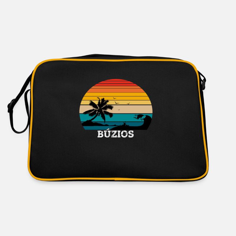 Plage de Buzios Rio de Janeiro - Sac Retro - noir/or