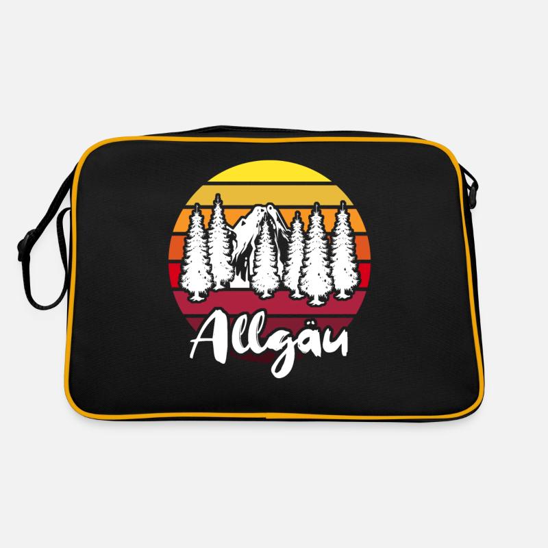 Allgäu Allgäuer Allgaeu Retro Tasche