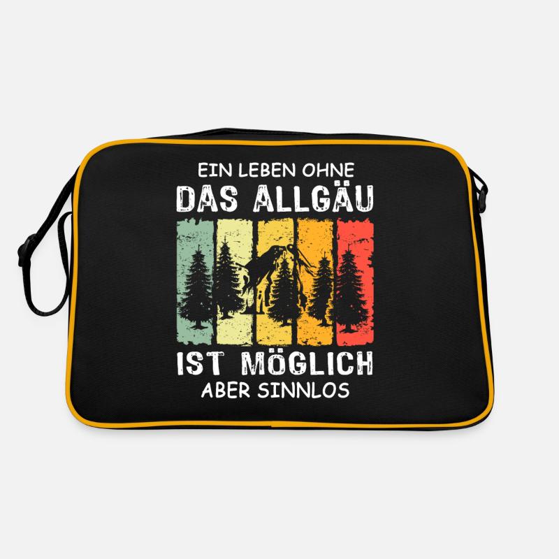 Allgäu Sprüche Allgaeu Retro Tasche