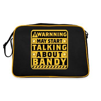 L’avertissement peut commencer à parler de Bandy - Sac Retro - noir/or - Dos