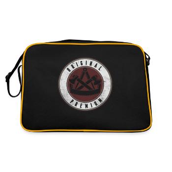 Zimmermann Symbol Guild Motif d’armoiries pour charpentier - Sac Retro - noir/or - Dos