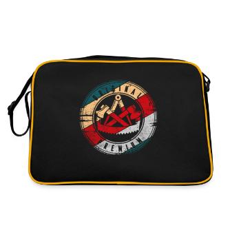 Zimmermann Symbol Guild Motif d’armoiries pour charpentier - Sac Retro - noir/or - Dos
