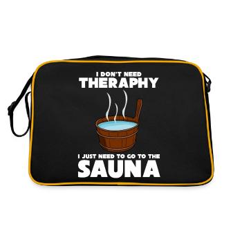 Sauna Sauna Saunist Dicton Sauna - Sac Retro - noir/or - Dos