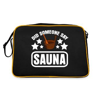 Sauna Dicton Sauniste Saunas Sauna - Sac Retro - noir/or - Dos