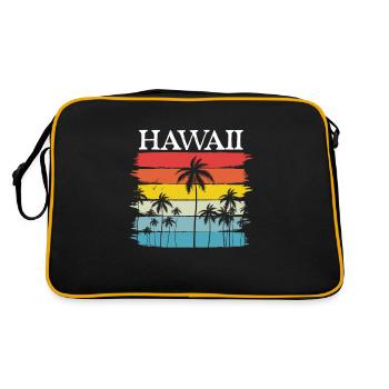Hawaï - Sac Retro - noir/or - Dos