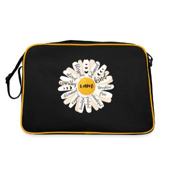 Motivation - Retro Bag - black/gold - Back