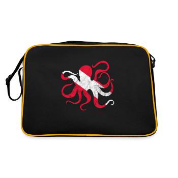 Octopus Octopus Octopus Octopus Sea Gift - Retro Bag - black/gold - Back