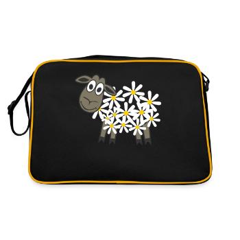 Sheep Daisy Sheep Sheep - Retro Bag - black/gold - Back