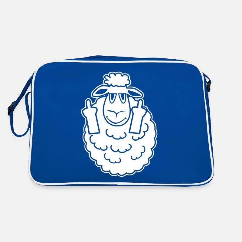 Schäfchen Schafe Mittelfinger Schaf Retro Tasche
