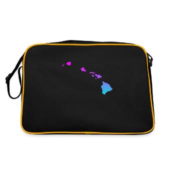 Hawaï - Sac Retro - noir/or - Dos