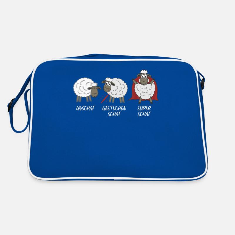 Schäfchen Unschaf Schaf Schafe Retro Tasche