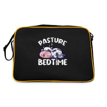 Cow Cow Cows Farm Farmer Gift - Retro Bag - black/gold - Back