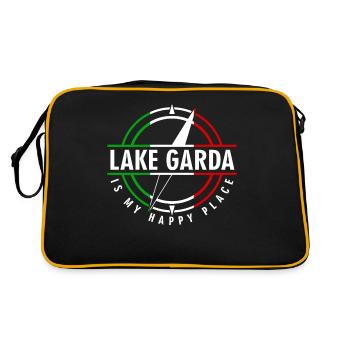 Lac de Garde Lac de Garde Vacances Lago di Garda - Sac Retro - noir/or - Dos