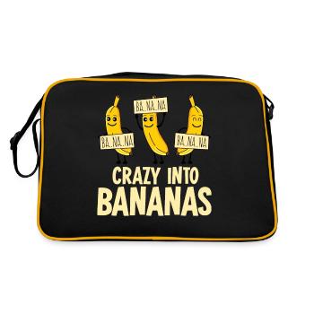 Bananas with banana Crazy into Bananas - Retro Bag - black/gold - Back