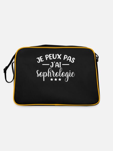 Je Peux Pas J'ai Sophrologie - Sac Retro - noir/or