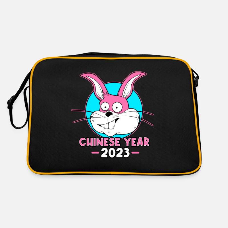 Chinese Year 2023 Rabbit Funny Retro Bag