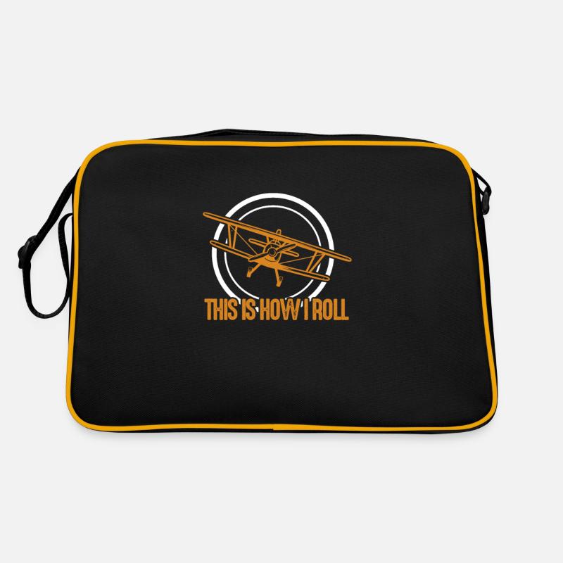 Pilot Flugzeug Fliegen Flieger Geschenk Retro Tasche