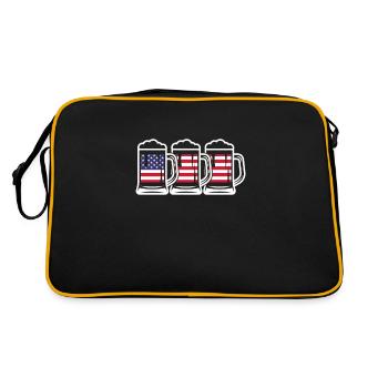 Bière USA - Sac Retro - noir/or - Dos