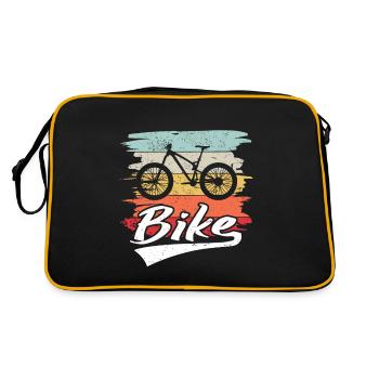 VTT VTT Nature Montagnes Retro Wave Vintage - Sac Retro - noir/or - Dos