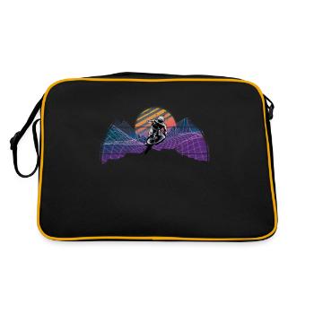 VTT VTT Nature Montagnes Rétro Vintage - Sac Retro - noir/or - Dos