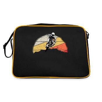 VTT VTT Nature Montagnes Rétro Vintage - Sac Retro - noir/or - Dos
