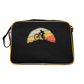 VTT VTT Nature Montagnes Rétro Vintage - Sac Retro - noir/or - Dos