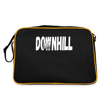 Descente VTT Nature Montagnes Retro Wave Vintage - Sac Retro - noir/or - Dos