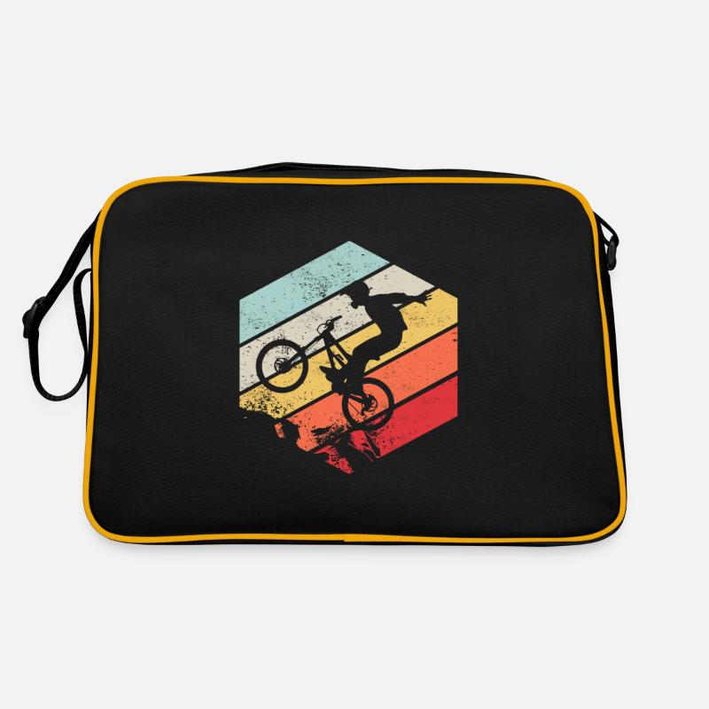 Descente VTT Nature Montagnes Retro Wave Vintage Sac Retro