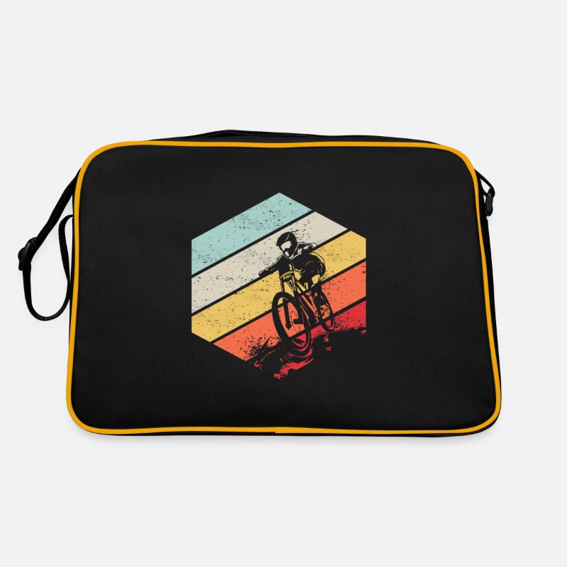 Descente VTT Nature Montagnes Retro Wave Vintage Sac Retro