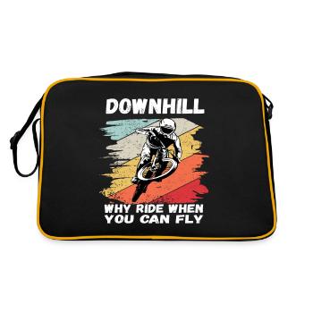 Pourquoi rouler quand vous pouvez voler VTT de descente - Sac Retro - noir/or - Dos