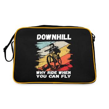 Pourquoi rouler quand vous pouvez voler VTT de descente - Sac Retro - noir/or - Dos