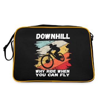 Pourquoi rouler quand vous pouvez voler VTT de descente - Sac Retro - noir/or - Dos