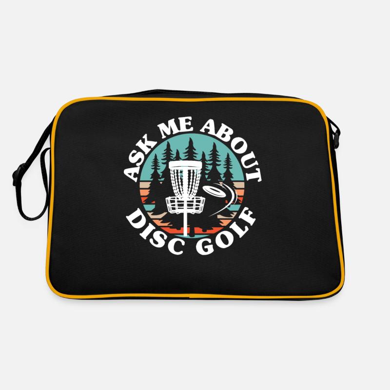 Frag mich über Disc Golf Frolf Freizeit-Werfer Retro Tasche