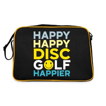 Happy Happy Disc Golf Happier Leisure Thrower - Retro Bag - black/gold - Back