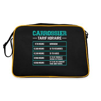 Le Tarif Horaire D'un Carrossier - Sac Retro - noir/or - Dos
