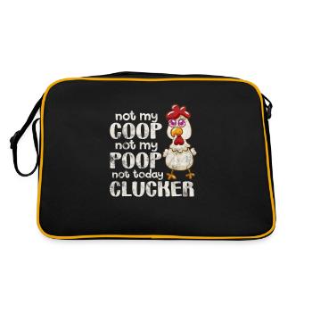 Poulet - Sac Retro - noir/or - Dos
