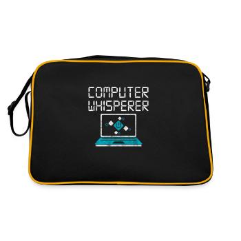 Computer Nerd PC Programmer Computer Science Gift - Retro Bag - black/gold - Back