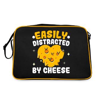Facilement distrait par les amateurs de fromage fromage - Sac Retro - noir/or - Dos