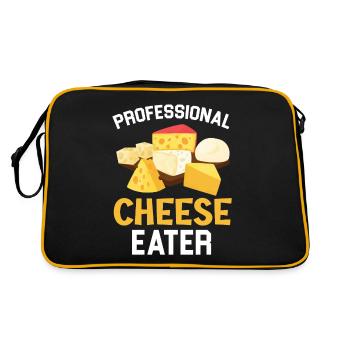 Mangeur de fromage professionnel Cheesy Cheese Foodie - Sac Retro - noir/or - Dos