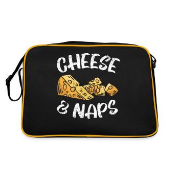 Fromage et nap fromage fromage foodie Molkereip - Sac Retro - noir/or - Dos