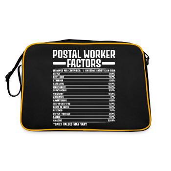Postal workers Factors Postman Postman J - Retro Bag - black/gold - Back