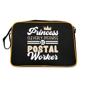 La princesse se déguise habilement en facteur - Sac Retro - noir/or - Dos