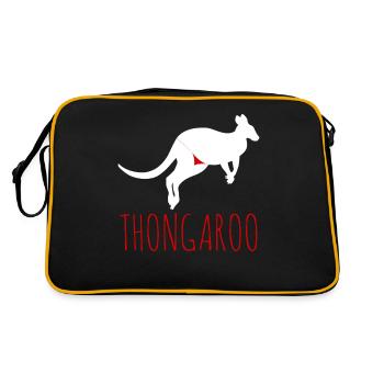 Kangourou Thoung Kangourous - Sac Retro - noir/or - Dos