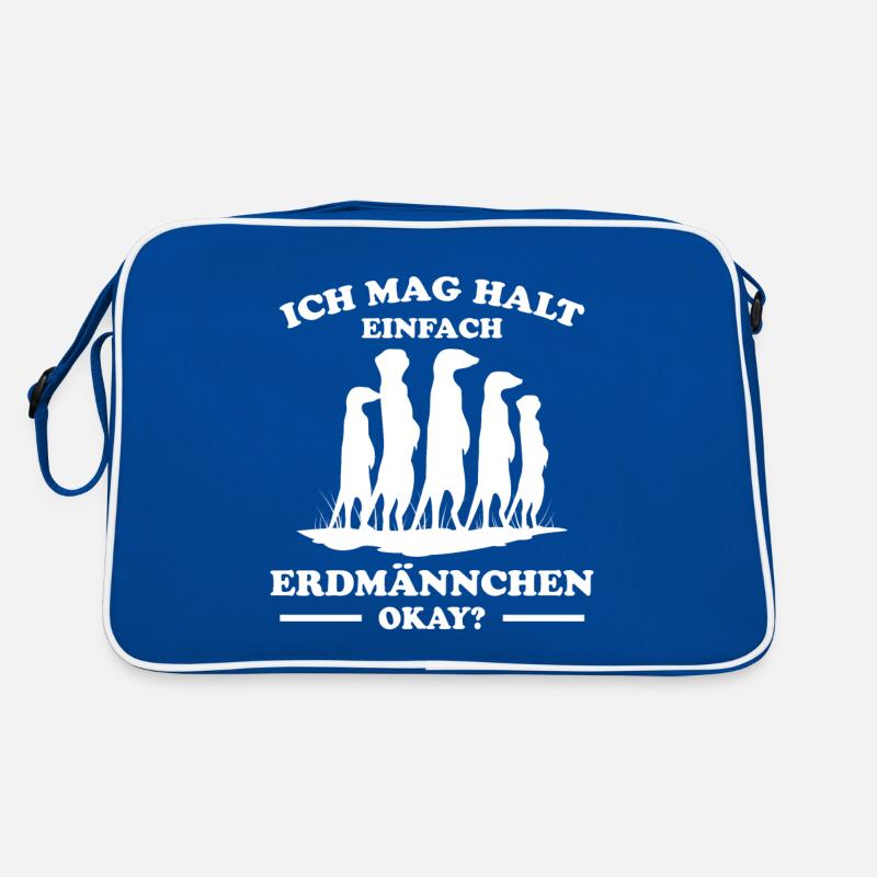 Erdmännchen Lustige Spruch Tier Mangusten Geschenk Retro Tasche