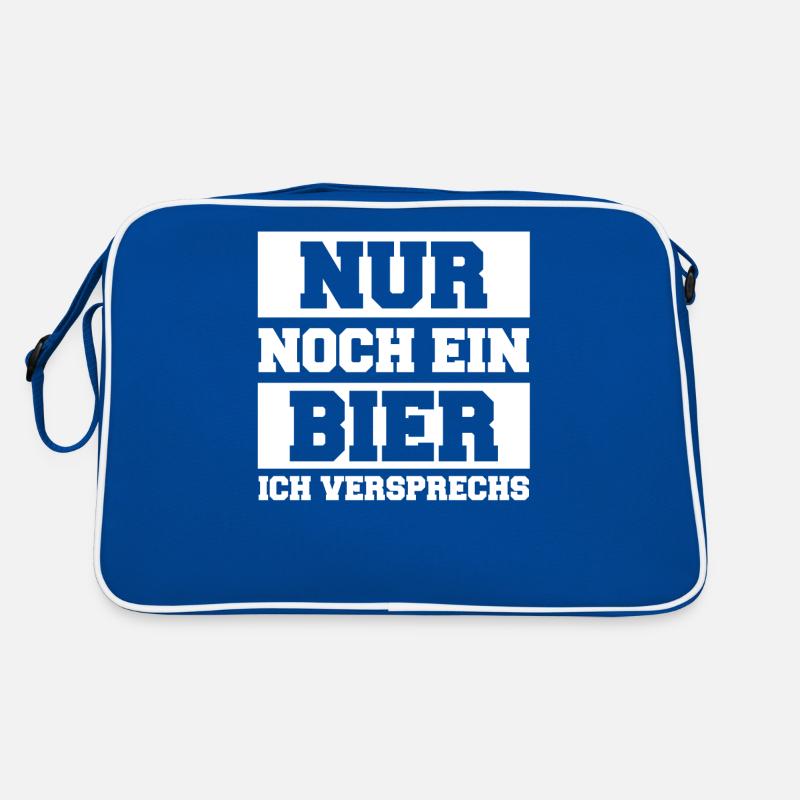 Nur noch ein Bier ich versprechs Retro Tasche