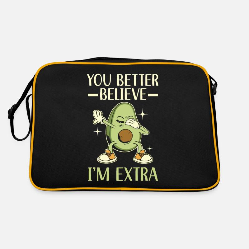 Du kannst mir glauben, dass ich extra Avocado Guac Retro Tasche