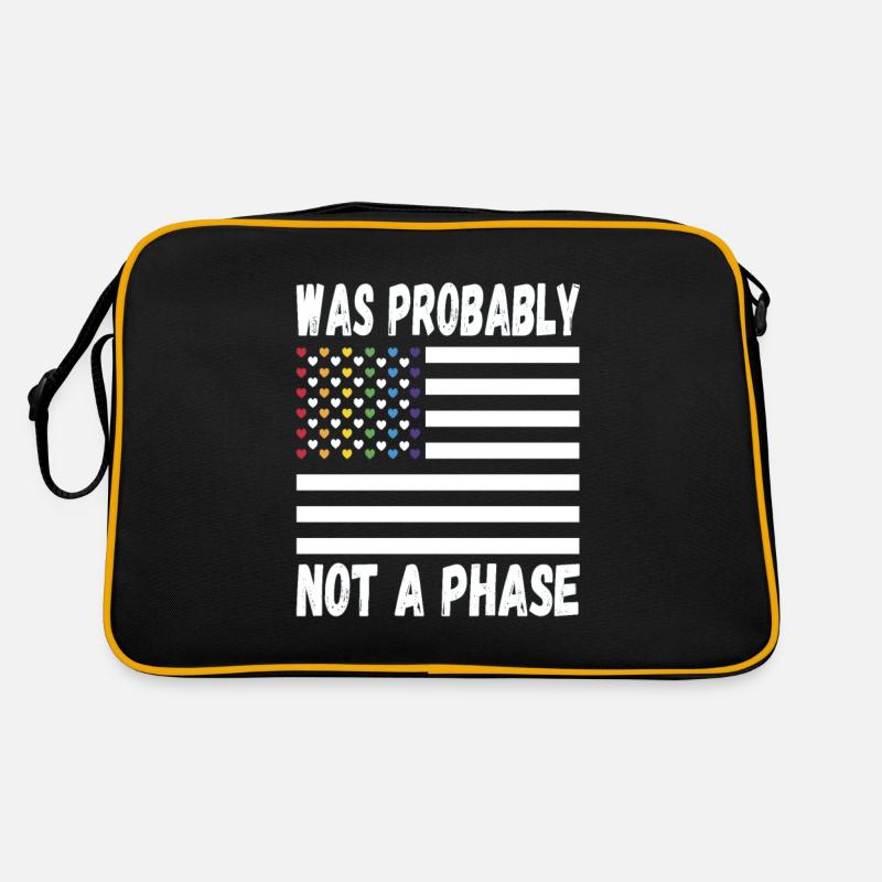 LGBTQ Pride Regenbogen War Wohl Doch Keine Phase Retro Tasche